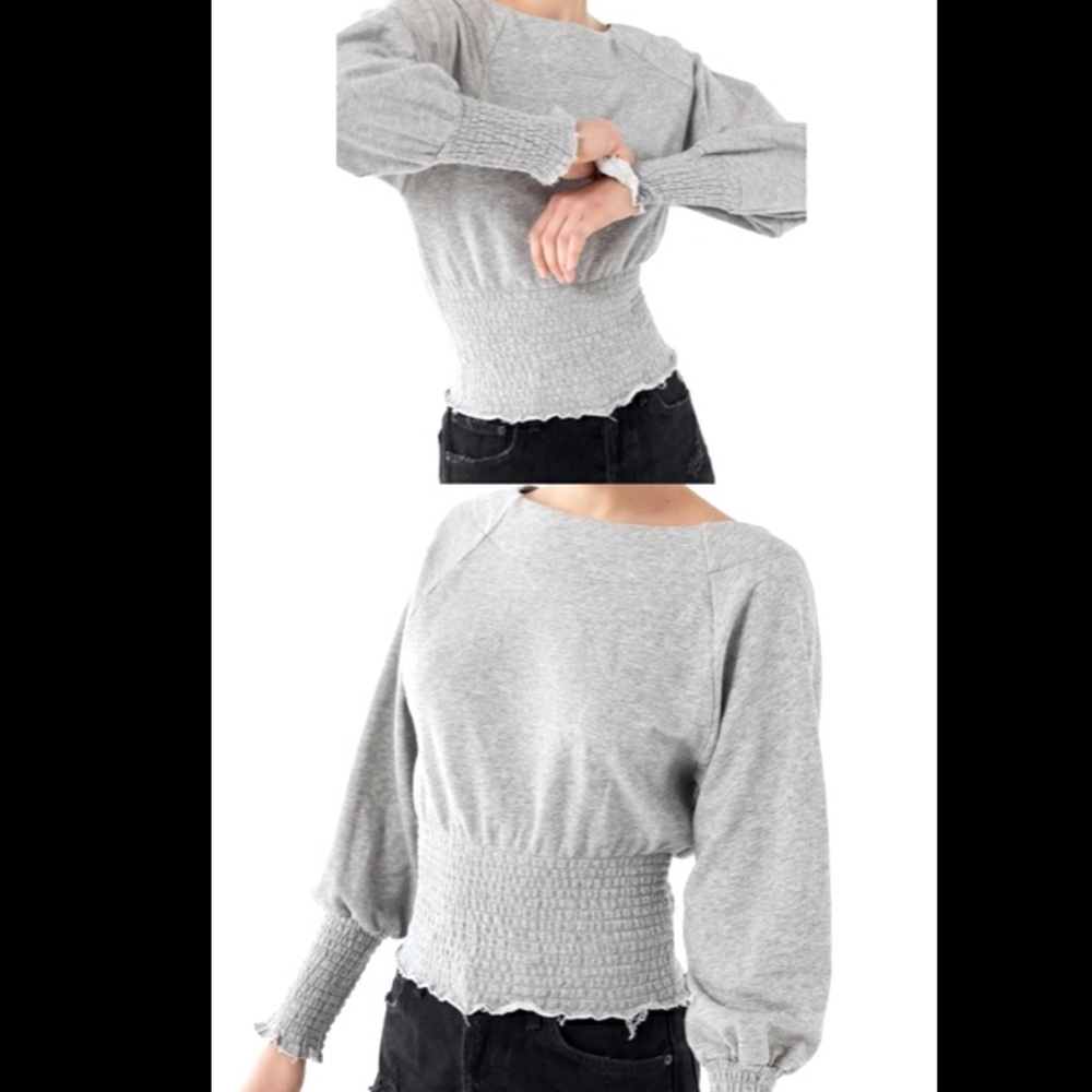 Urban Outfitters Ruched Pullover Sweatshirt
